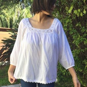 House of Harlow 1960 white 100% cotton blouse